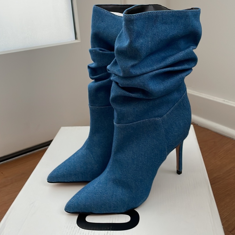Schutz Denim Ankle Bootie